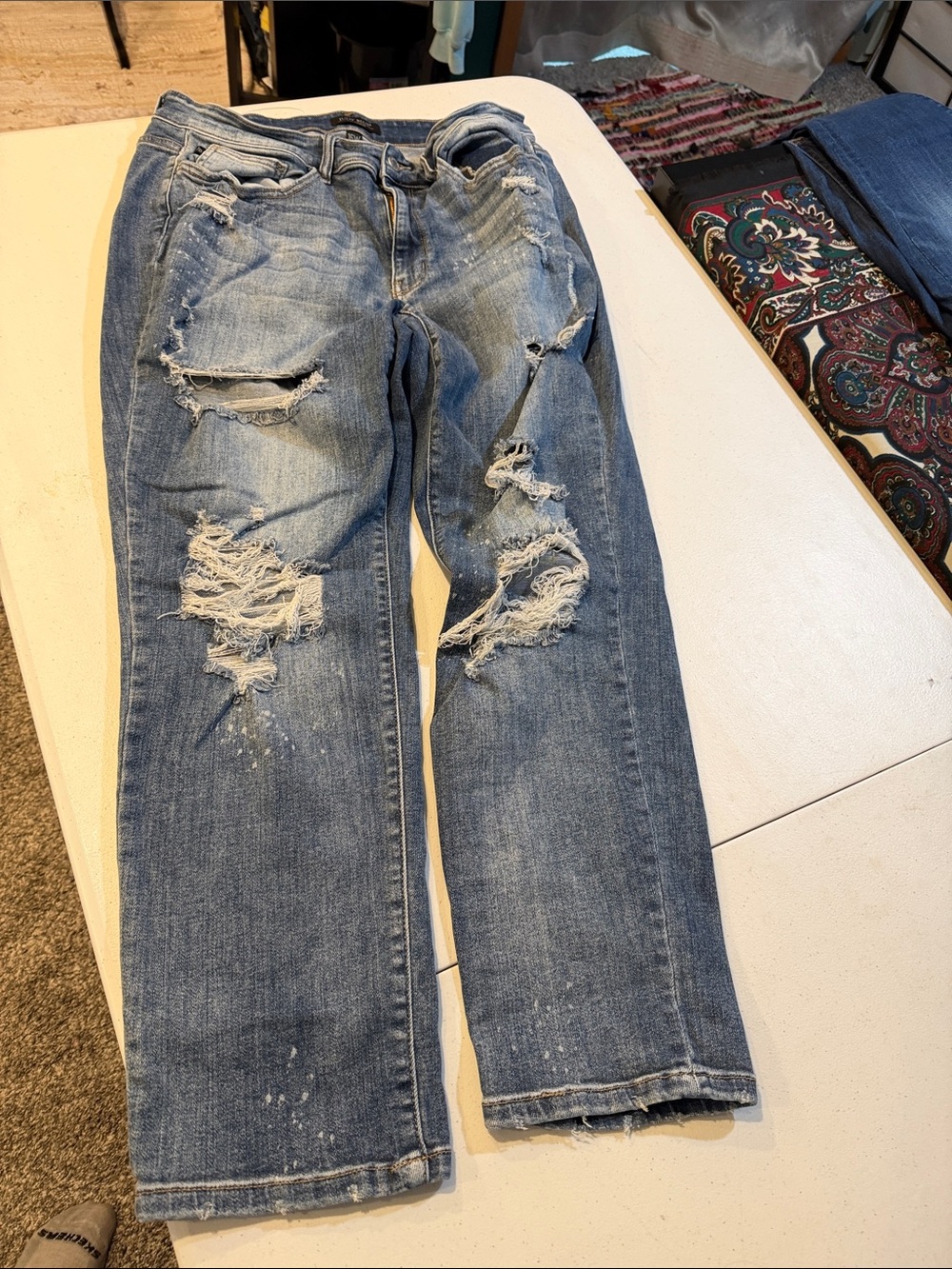 #585. Judy Blue 16W boyfriend fit jeans